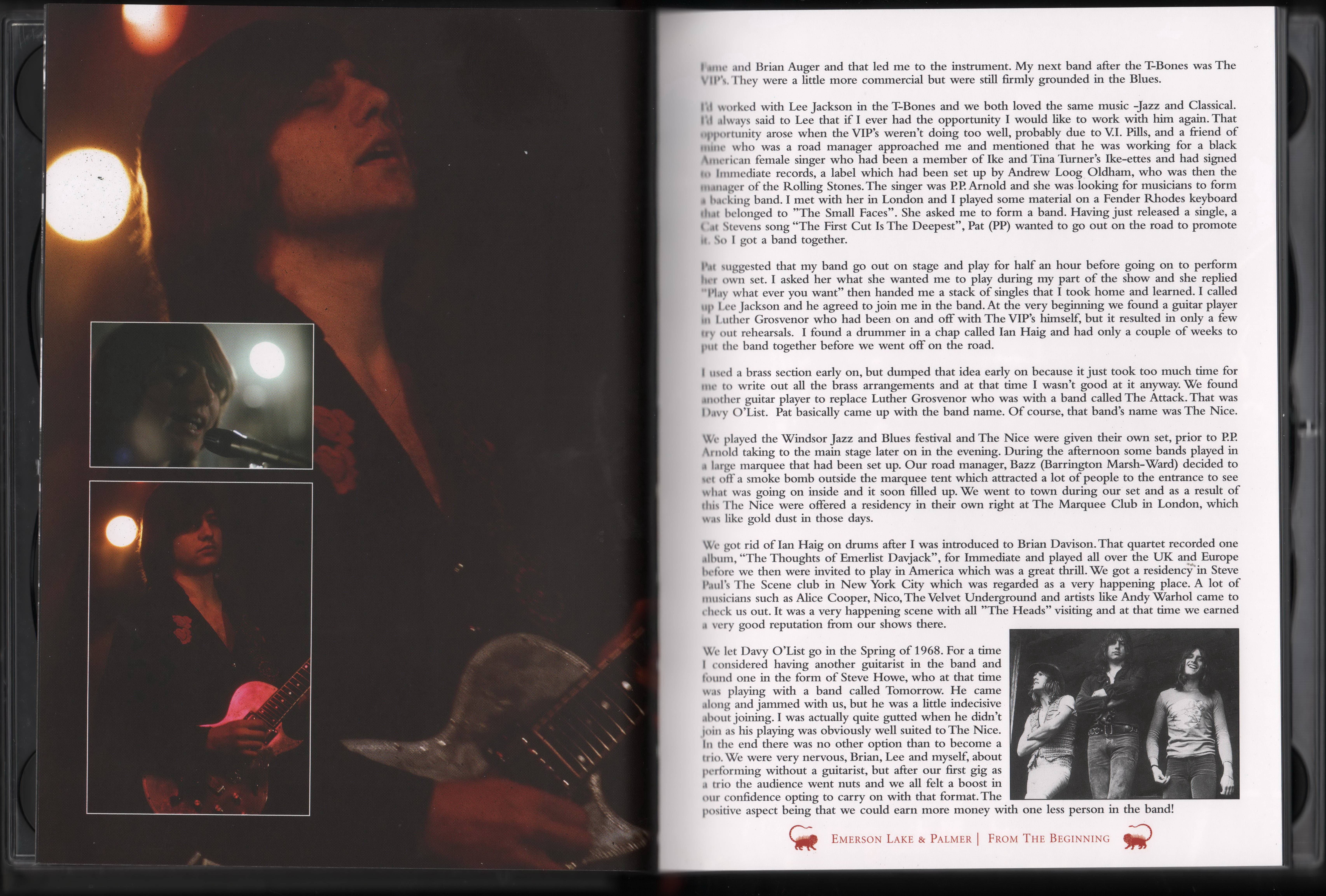 Emerson, Lake and Palmer From the Beginning [Booklet03 aus]